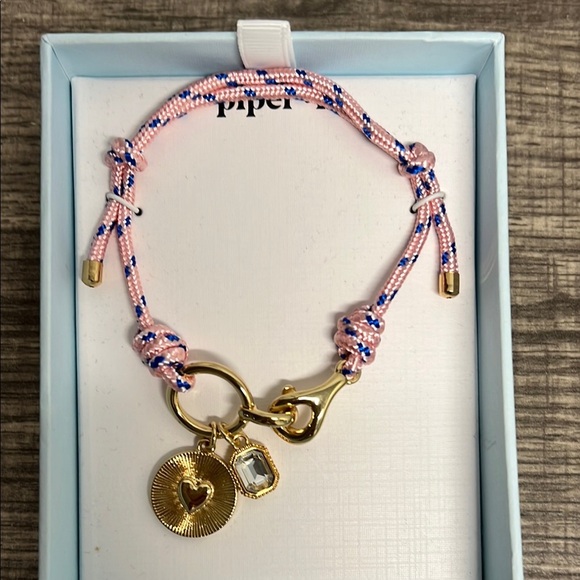 Piper K | Pink Cord Charm Bracelet - Picture 3 of 7